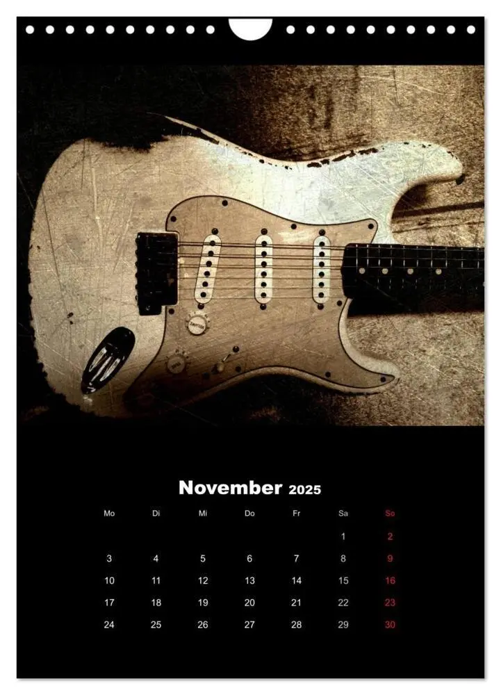 Bild: 9783457016244 | Vintage Gitarren (Wandkalender 2025 DIN A4 hoch), CALVENDO...