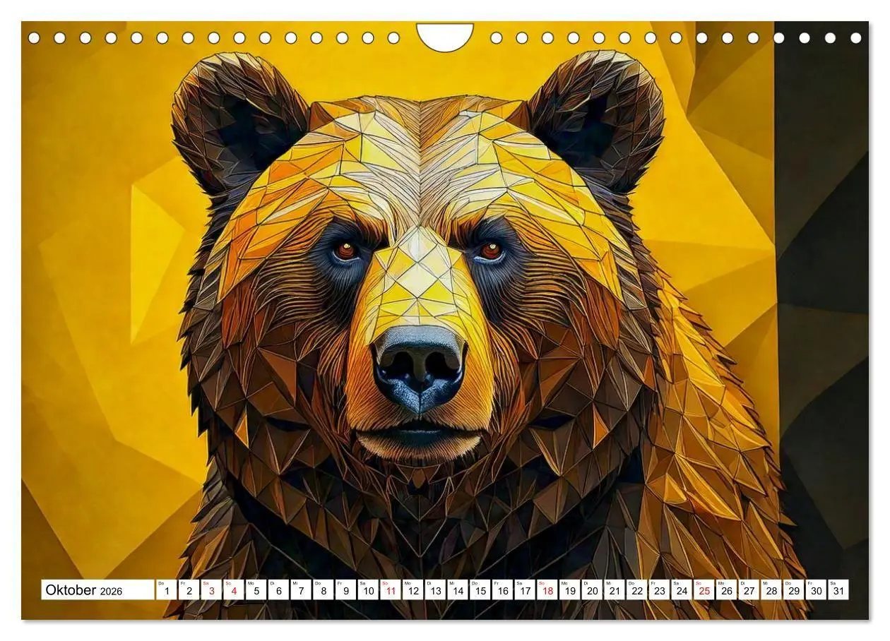 Bild: 9783516726244 | Low Poly Wildlife (Wandkalender 2026 DIN A4 quer), CALVENDO...
