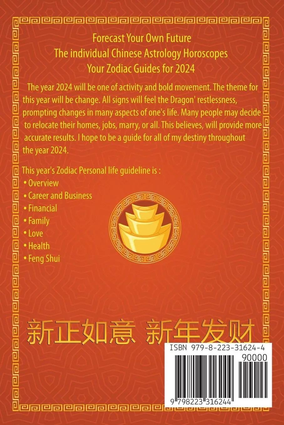 Rückseite: 9798223316244 | Rat Chinese Horoscope 2024 | Ichinghun Fengshuisu | Taschenbuch | 2023