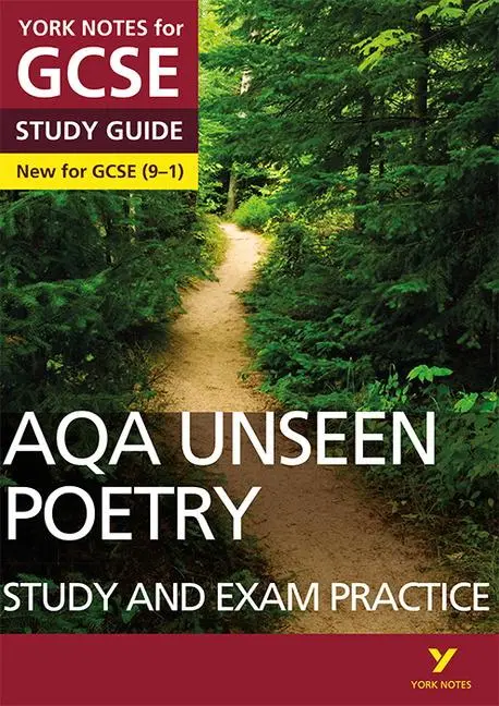 Cover: 9781292186344 | AQA English Literature Unseen Poetry Study and Exam Practice York...