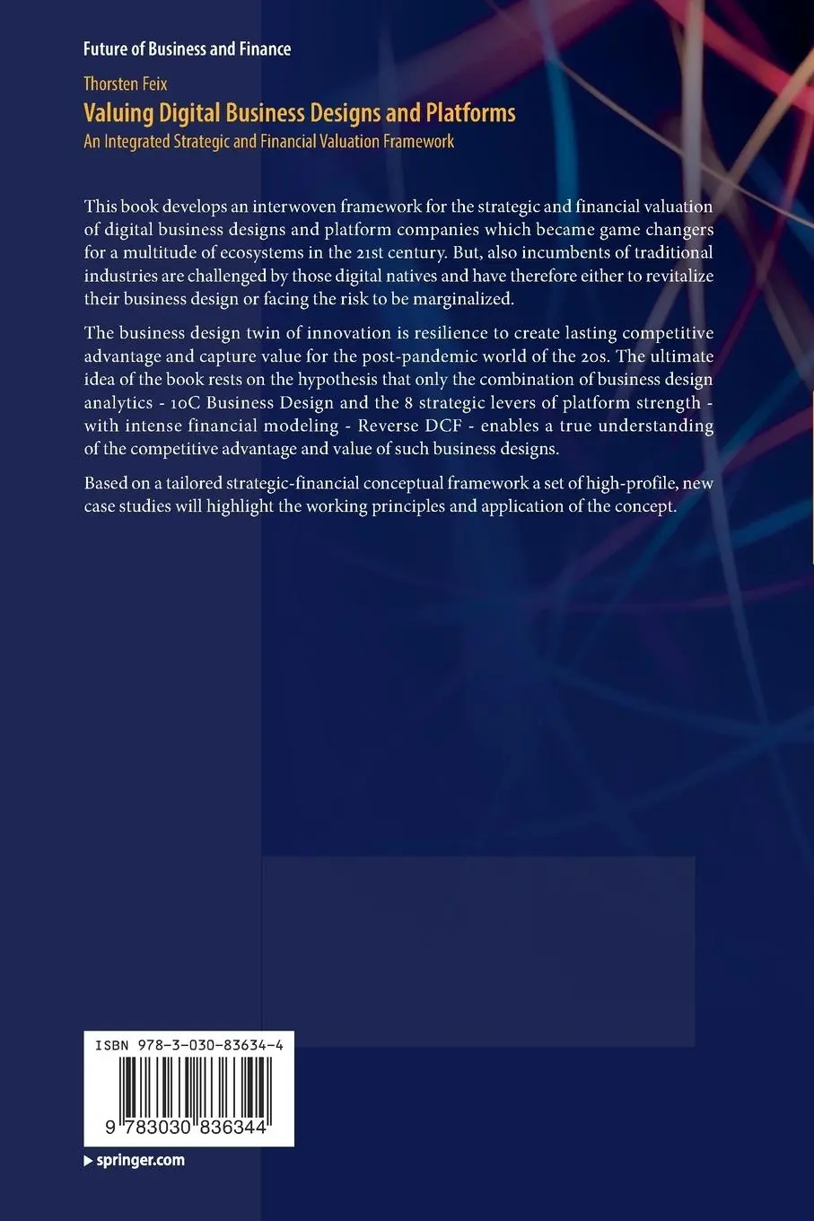 Rückseite: 9783030836344 | Valuing Digital Business Designs and Platforms | Thorsten Feix | Buch