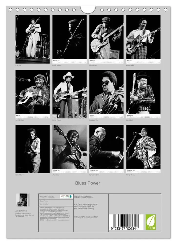 Bild: 9783457006344 | Blues Power (Wandkalender 2025 DIN A4 hoch), CALVENDO Monatskalender