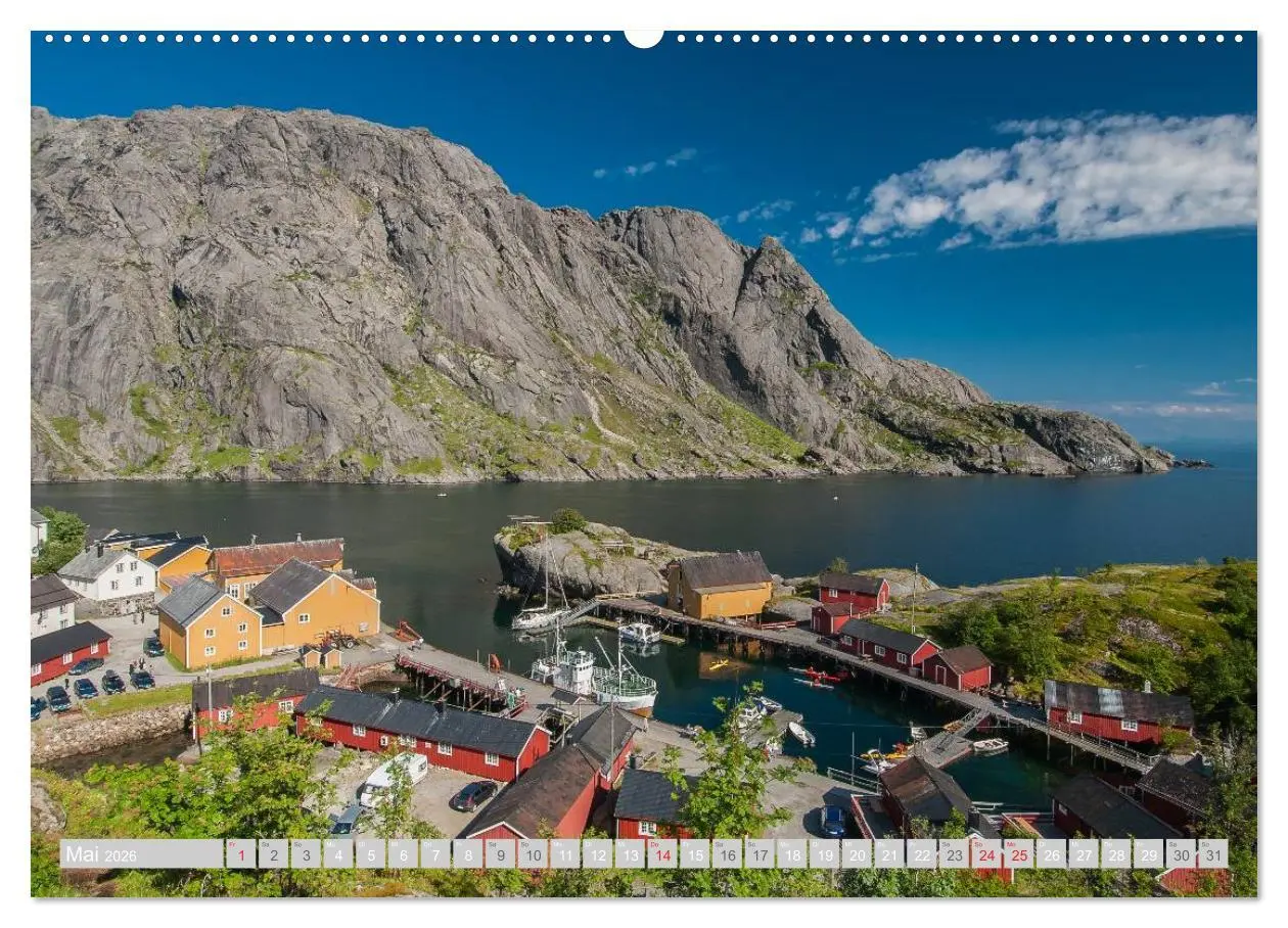 Bild: 9783516196344 | Norwegen (hochwertiger Premium Wandkalender 2026 DIN A2 quer),...