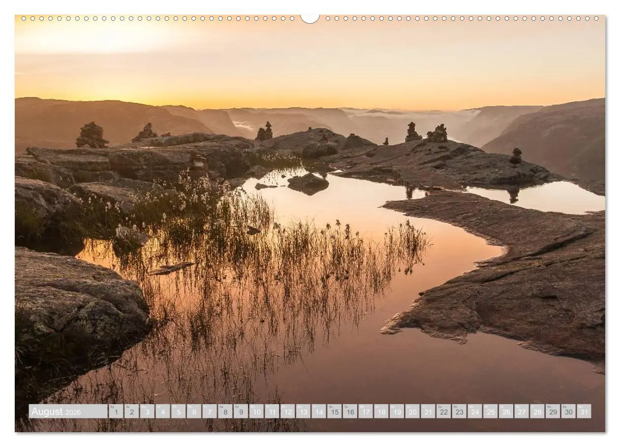 Bild: 9783516196344 | Norwegen (hochwertiger Premium Wandkalender 2026 DIN A2 quer),...