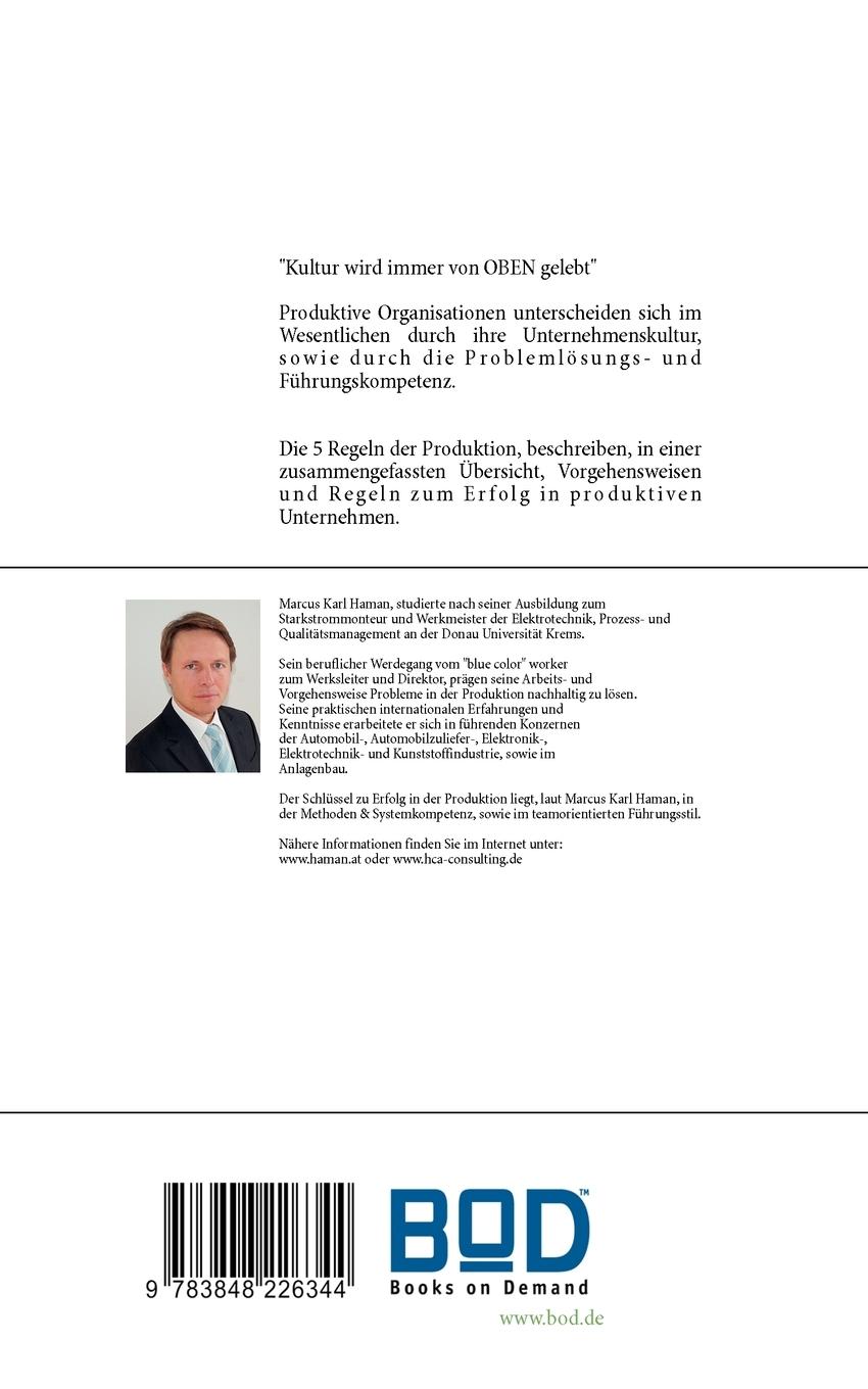 Rückseite: 9783848226344 | 5 Regeln der Produktion | Produktionsmanagement für Führungskräfte