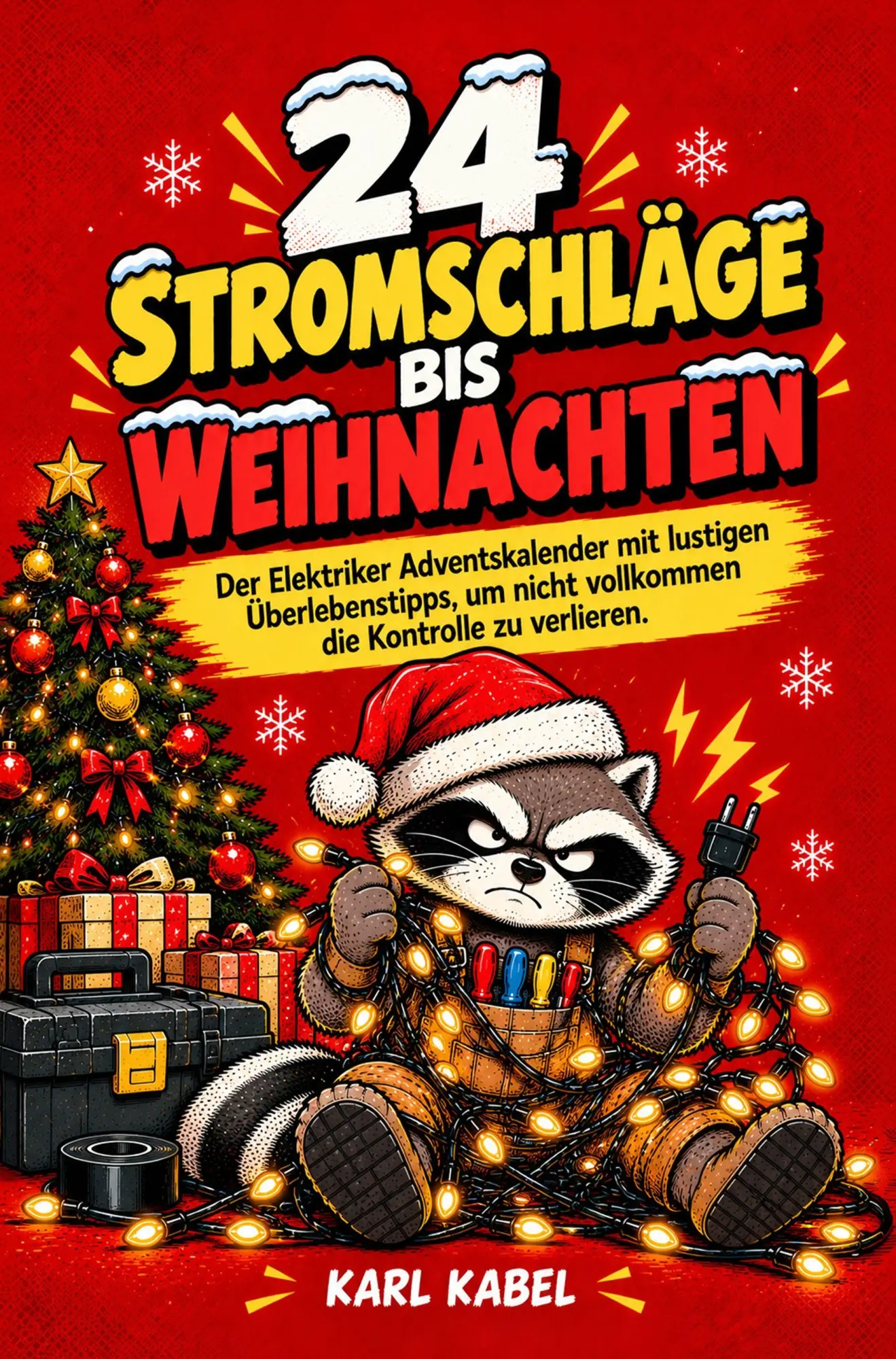 Cover: 9783982946344 | 24 Stromschläge bis Weihnachten-Der Elektriker Adventskalender mit...