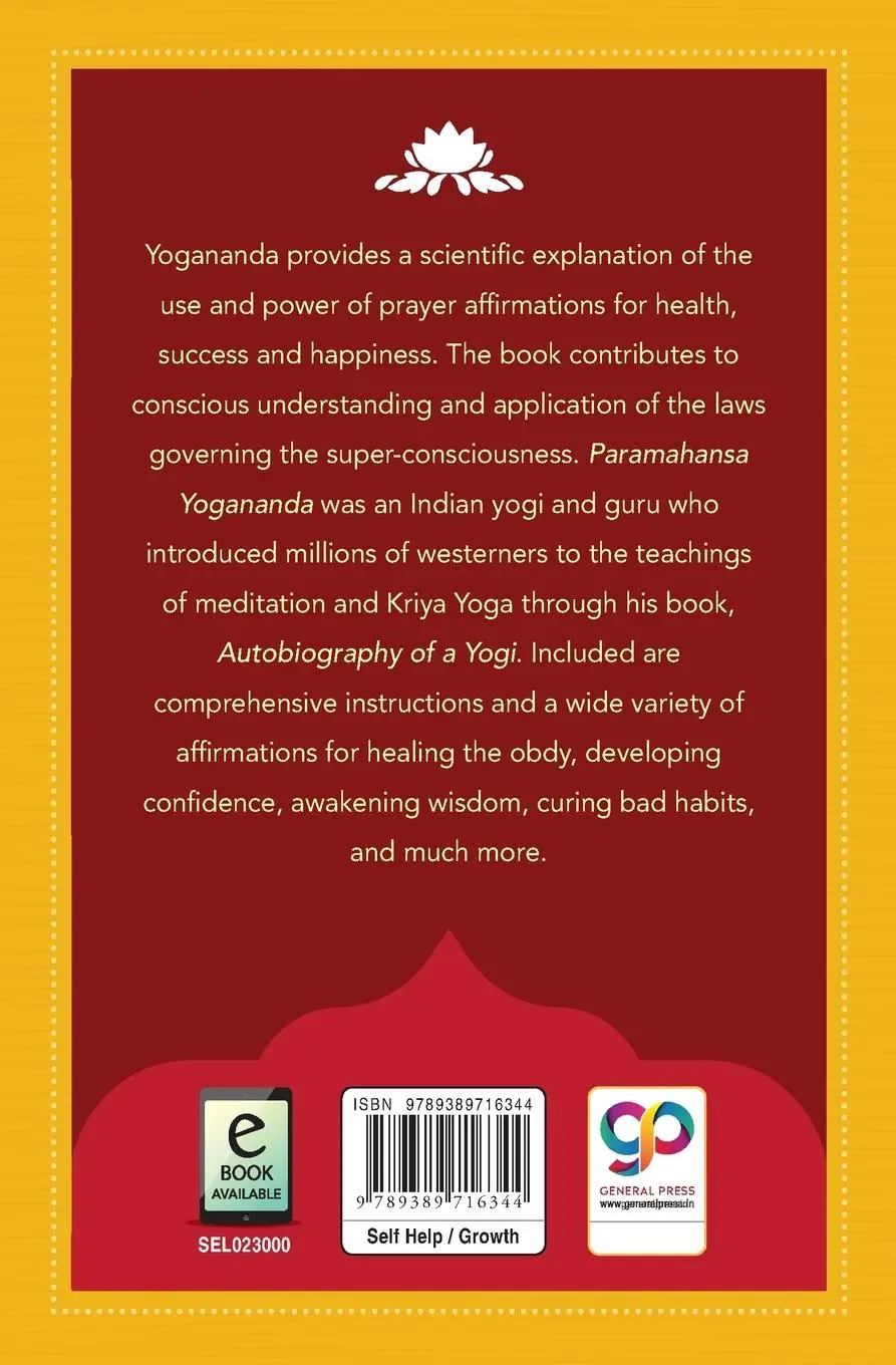 Rückseite: 9789389716344 | Scientific Healing Affirmations | Paramahansa Yogananda | Taschenbuch