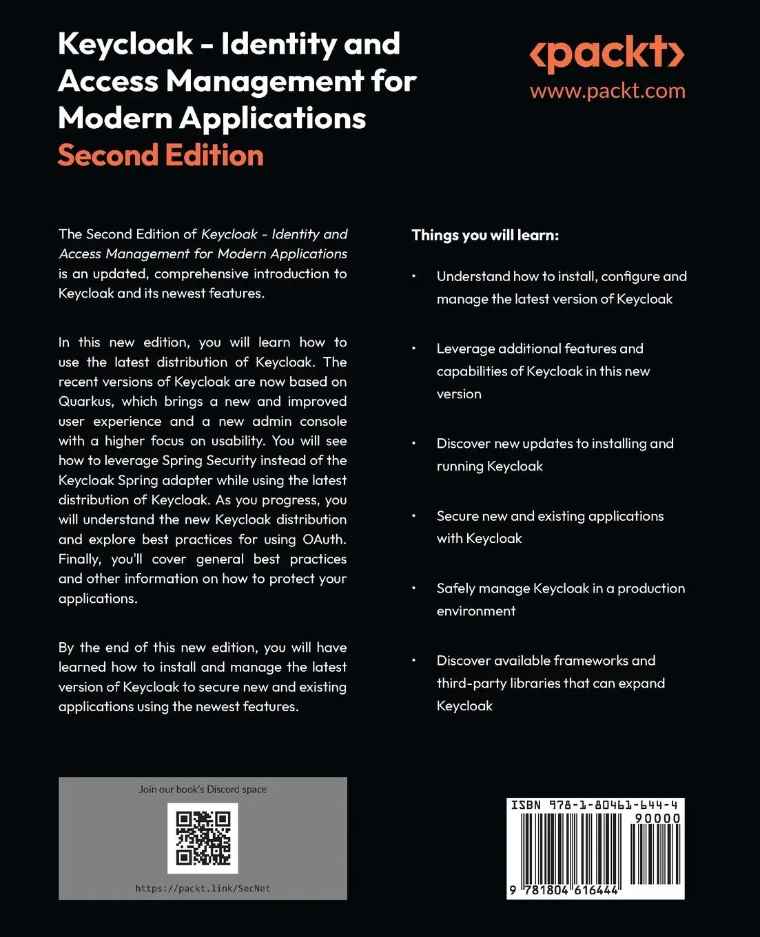 Rückseite: 9781804616444 | Keycloak - Identity and Access Management for Modern Applications -...