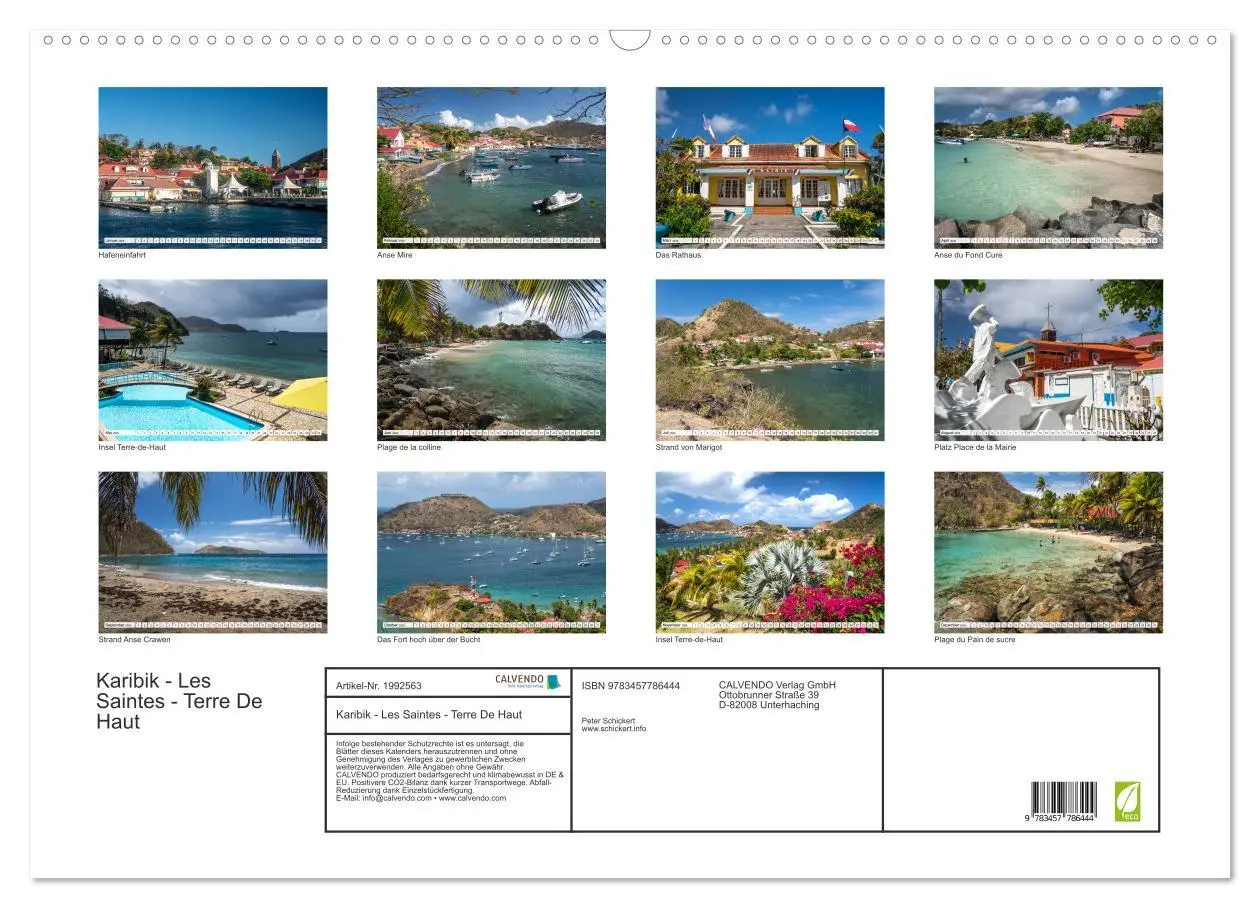 Bild: 9783457786444 | Karibik - Les Saintes - Terre De Haut (Wandkalender 2026 DIN A2...