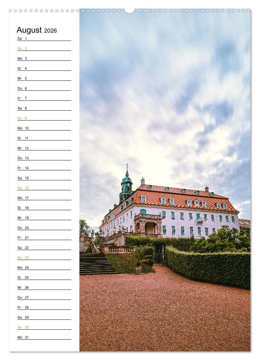 Bild: 9783516326444 | Sachsens Burgen und Schlösser - Beschreibbarer Kalender mit...