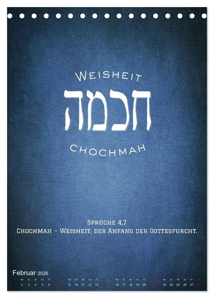 Bild: 9783516706444 | Hebräische Lettern - Worte voller Licht und Weisheit (Tischkalender...