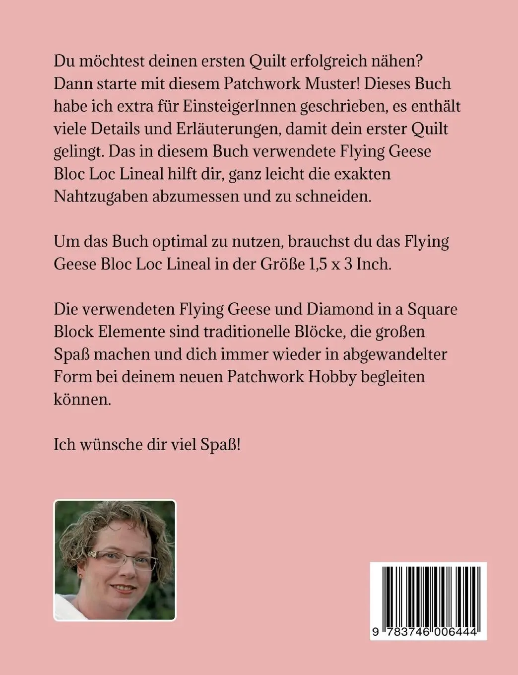 Rückseite: 9783746006444 | Anleitung für den Flying Geese &amp; Diamonds Quilt | Naber-Blaess | Buch