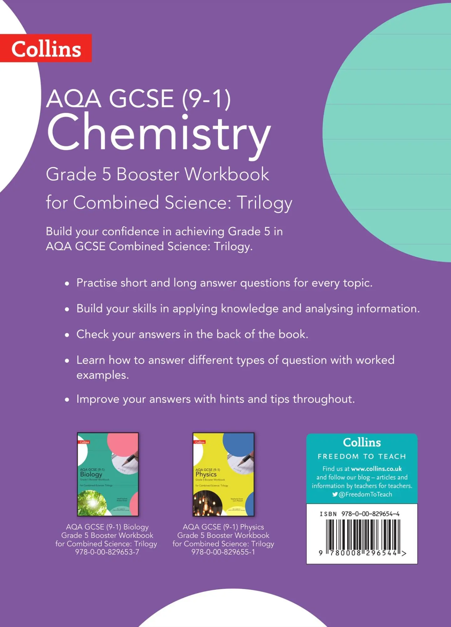 Rückseite: 9780008296544 | Aqa GCSE Chemistry 9-1 for Combined Science Grade 5 Booster Workbook