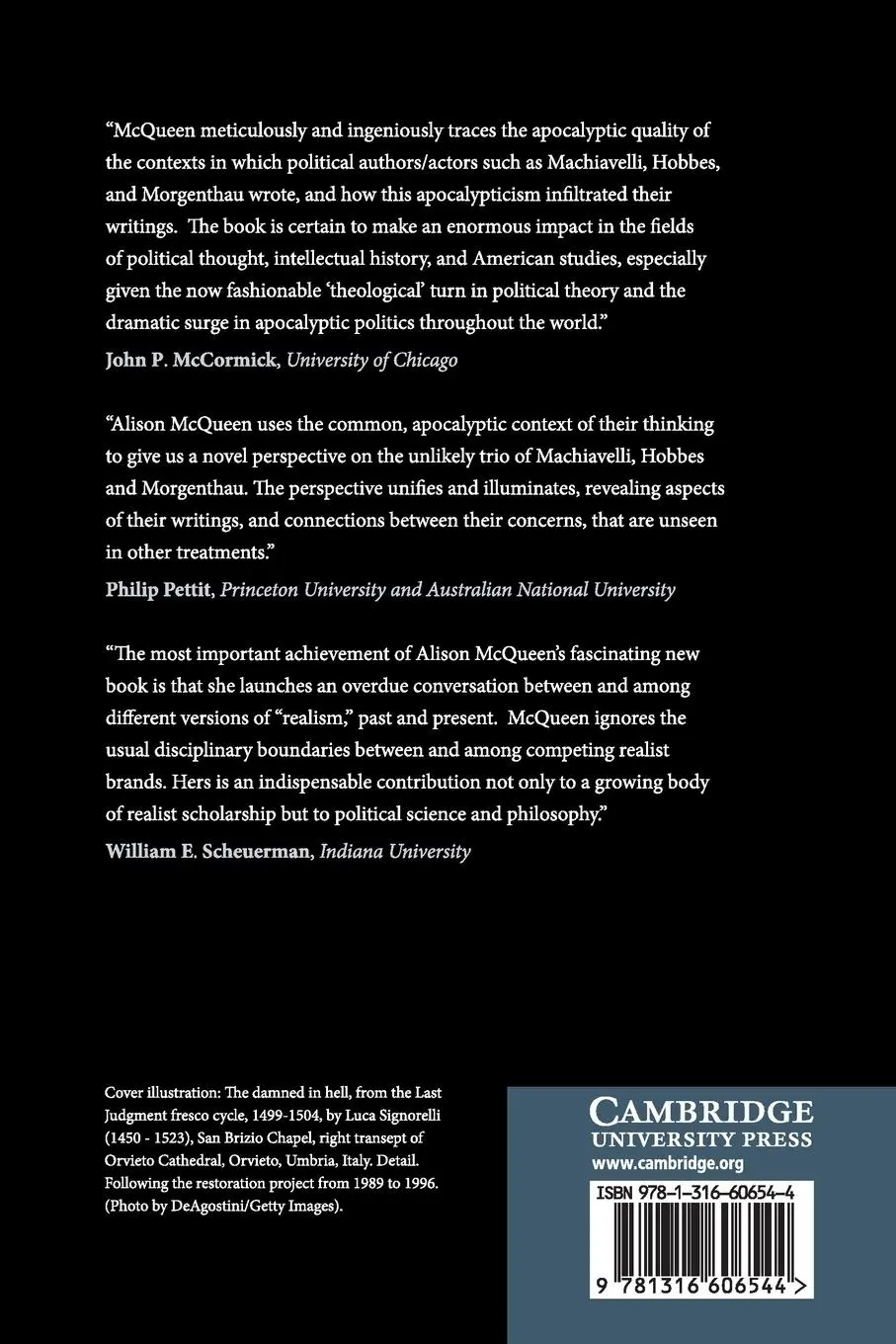 Rückseite: 9781316606544 | Political Realism in Apocalyptic Times | Alison McQueen | Taschenbuch