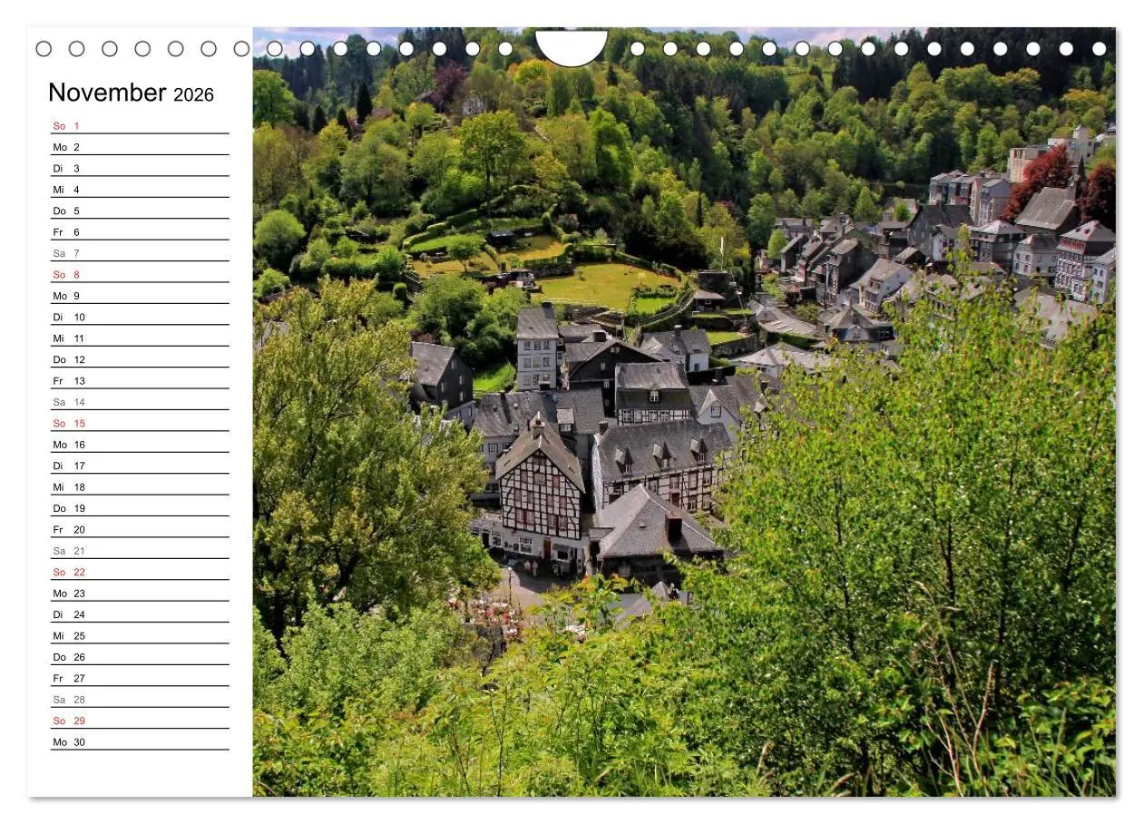 Bild: 9783516006544 | Eine Perle in der Eifel - Monschau (Wandkalender 2026 DIN A4 quer),...