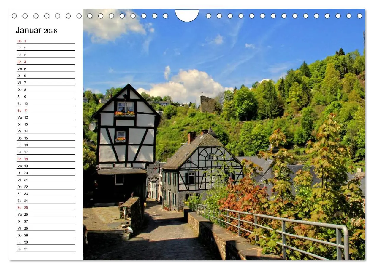 Bild: 9783516006544 | Eine Perle in der Eifel - Monschau (Wandkalender 2026 DIN A4 quer),...