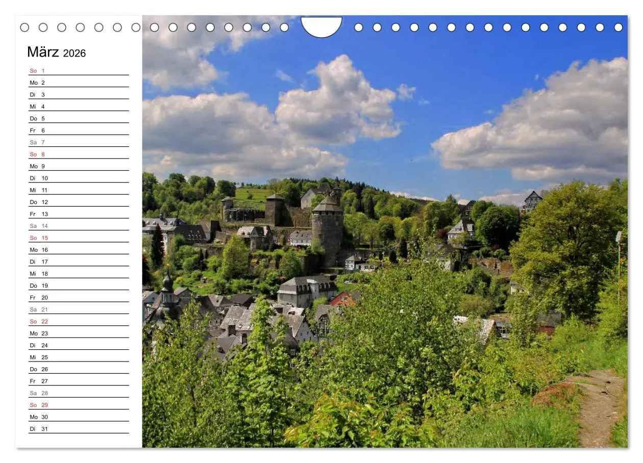 Bild: 9783516006544 | Eine Perle in der Eifel - Monschau (Wandkalender 2026 DIN A4 quer),...