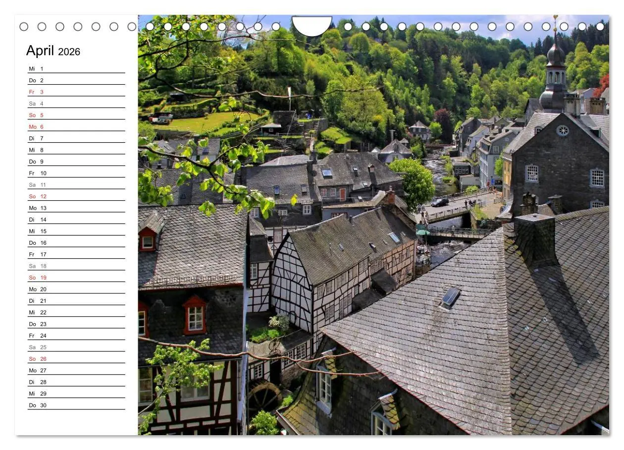 Bild: 9783516006544 | Eine Perle in der Eifel - Monschau (Wandkalender 2026 DIN A4 quer),...
