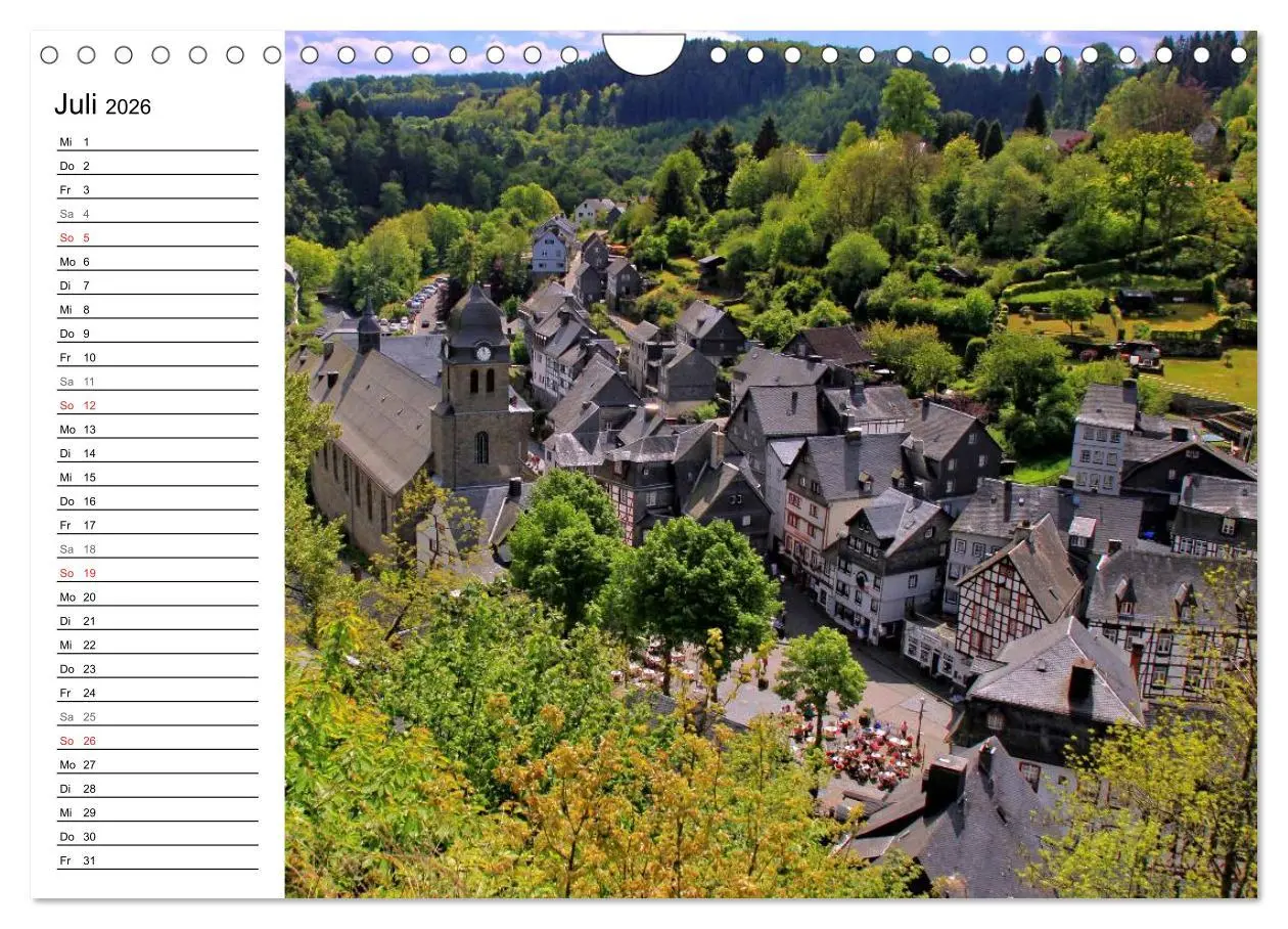 Bild: 9783516006544 | Eine Perle in der Eifel - Monschau (Wandkalender 2026 DIN A4 quer),...