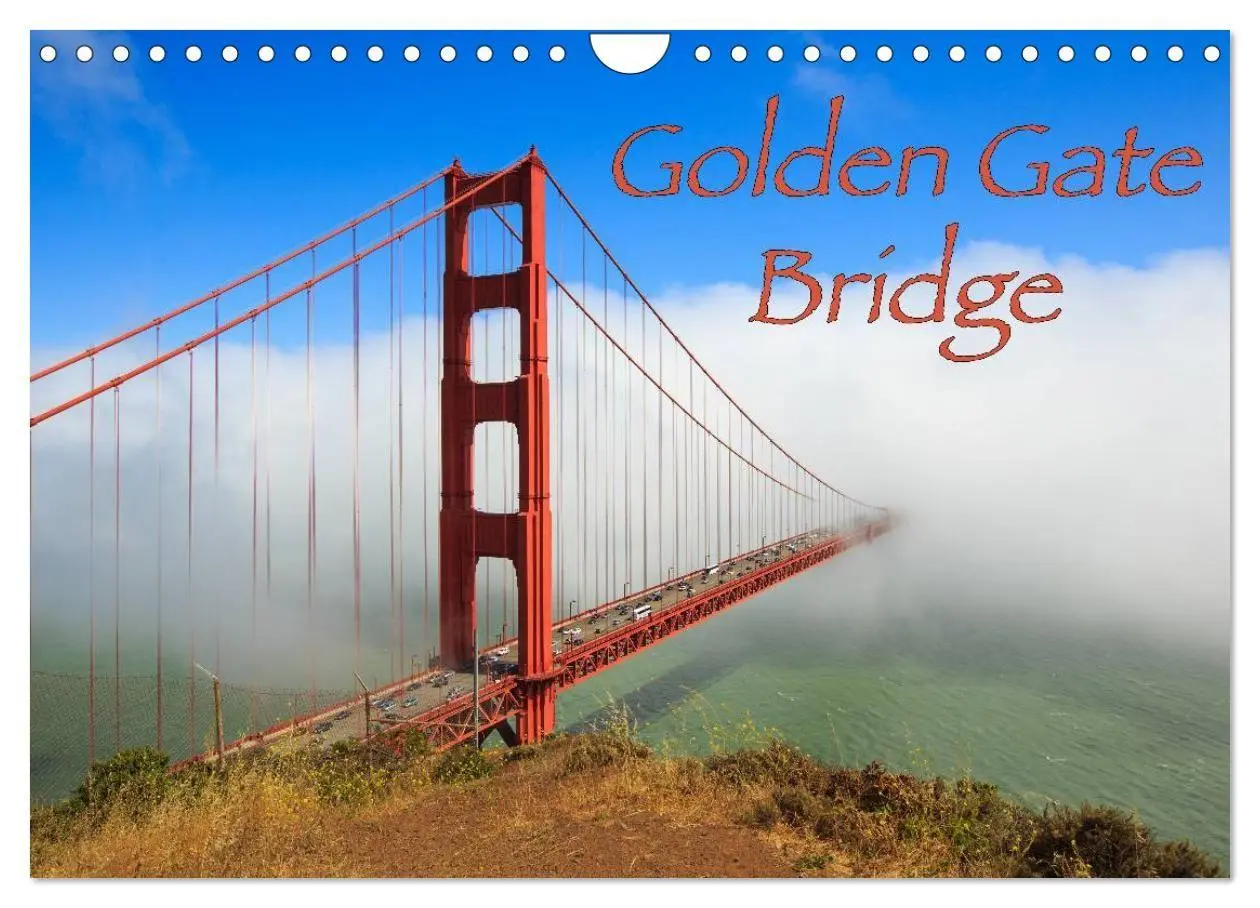 Cover: 9783594156544 | Golden Gate Bridge (Wandkalender 2027 DIN A4 quer), CALVENDO...