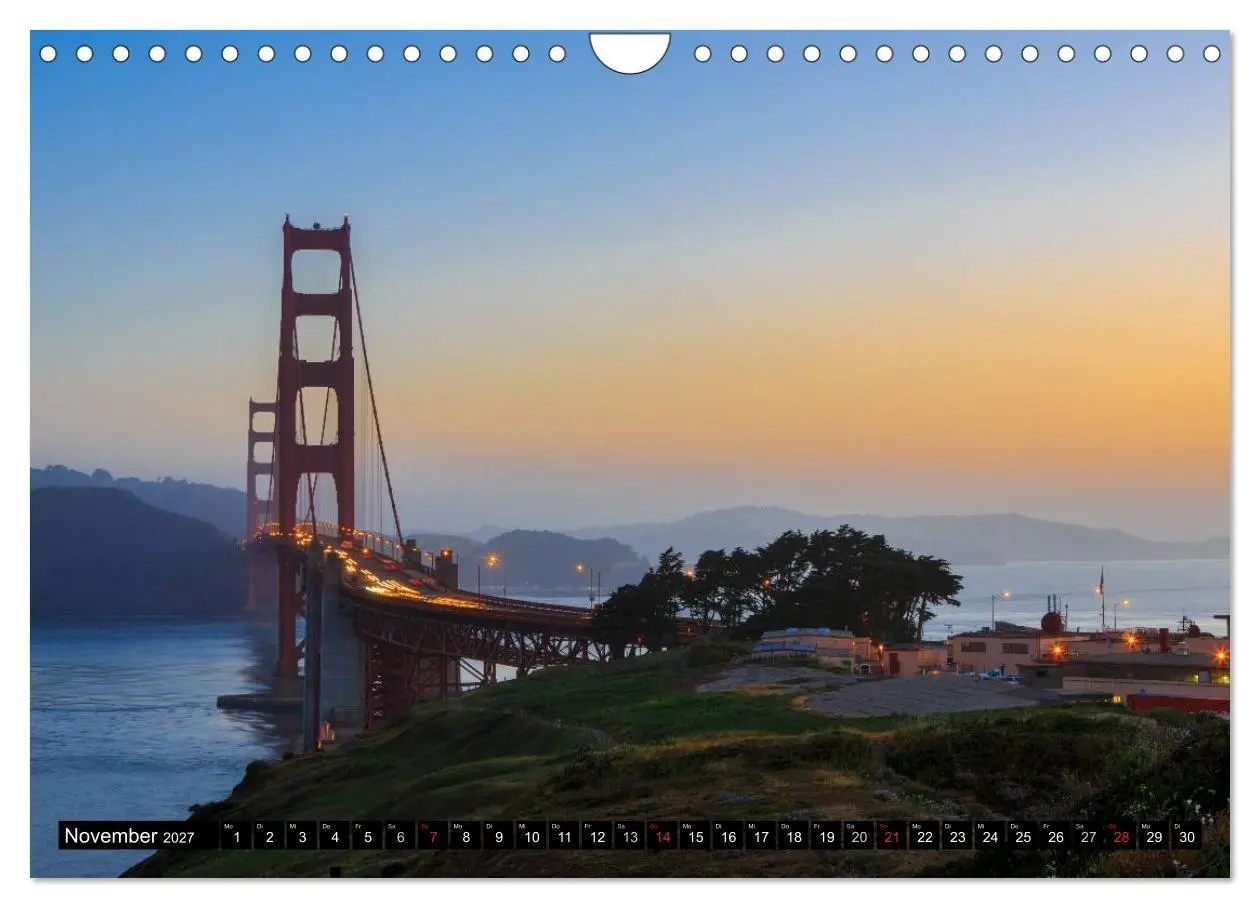 Bild: 9783594156544 | Golden Gate Bridge (Wandkalender 2027 DIN A4 quer), CALVENDO...