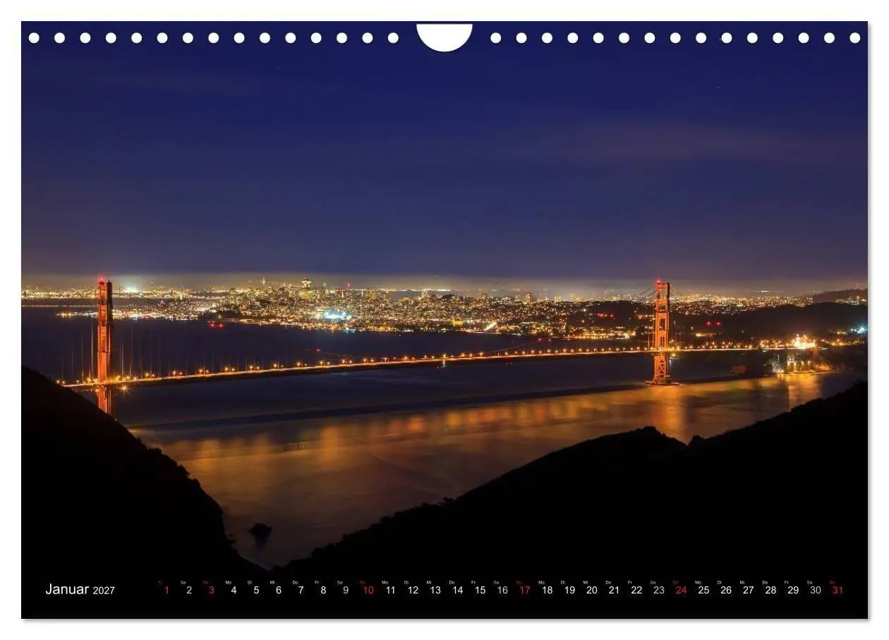 Bild: 9783594156544 | Golden Gate Bridge (Wandkalender 2027 DIN A4 quer), CALVENDO...