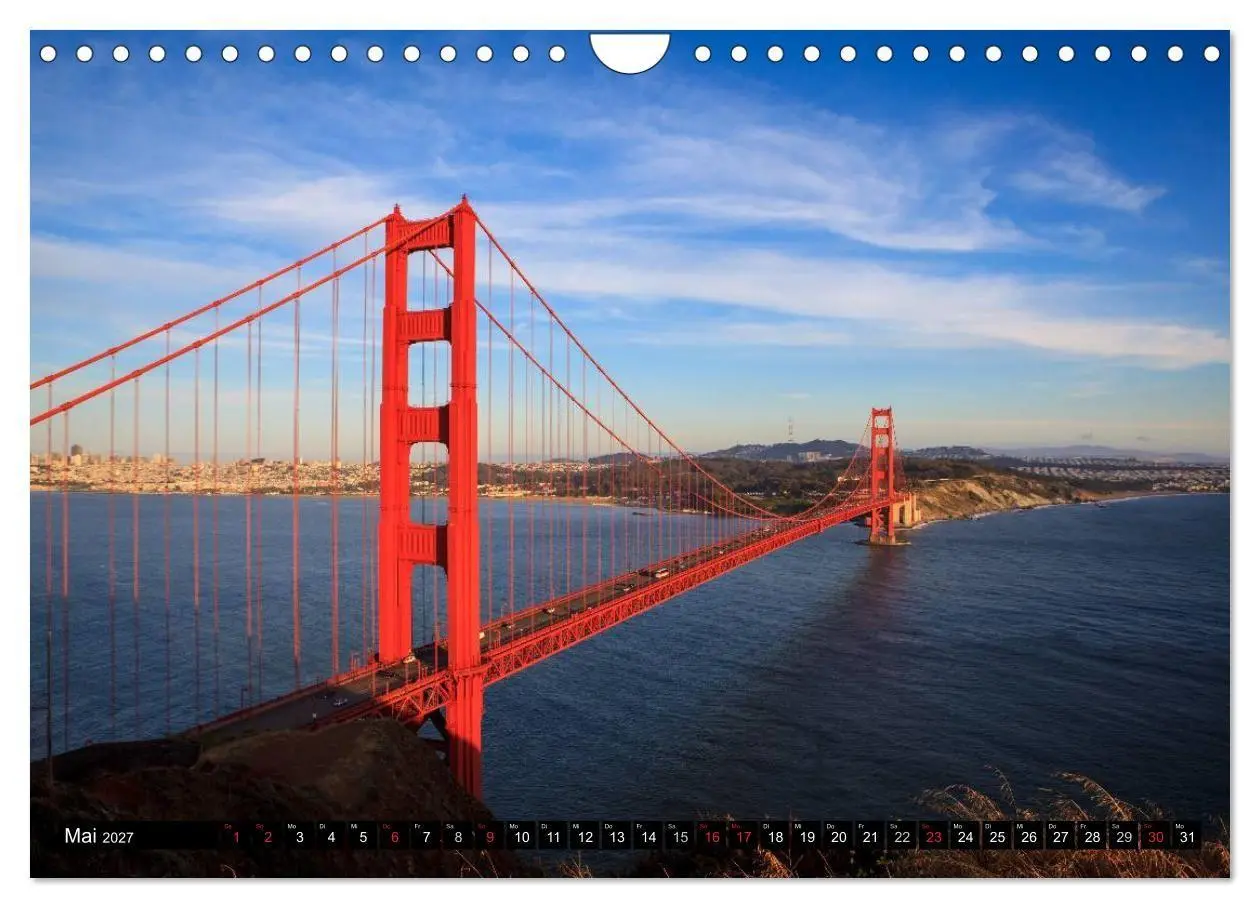 Bild: 9783594156544 | Golden Gate Bridge (Wandkalender 2027 DIN A4 quer), CALVENDO...