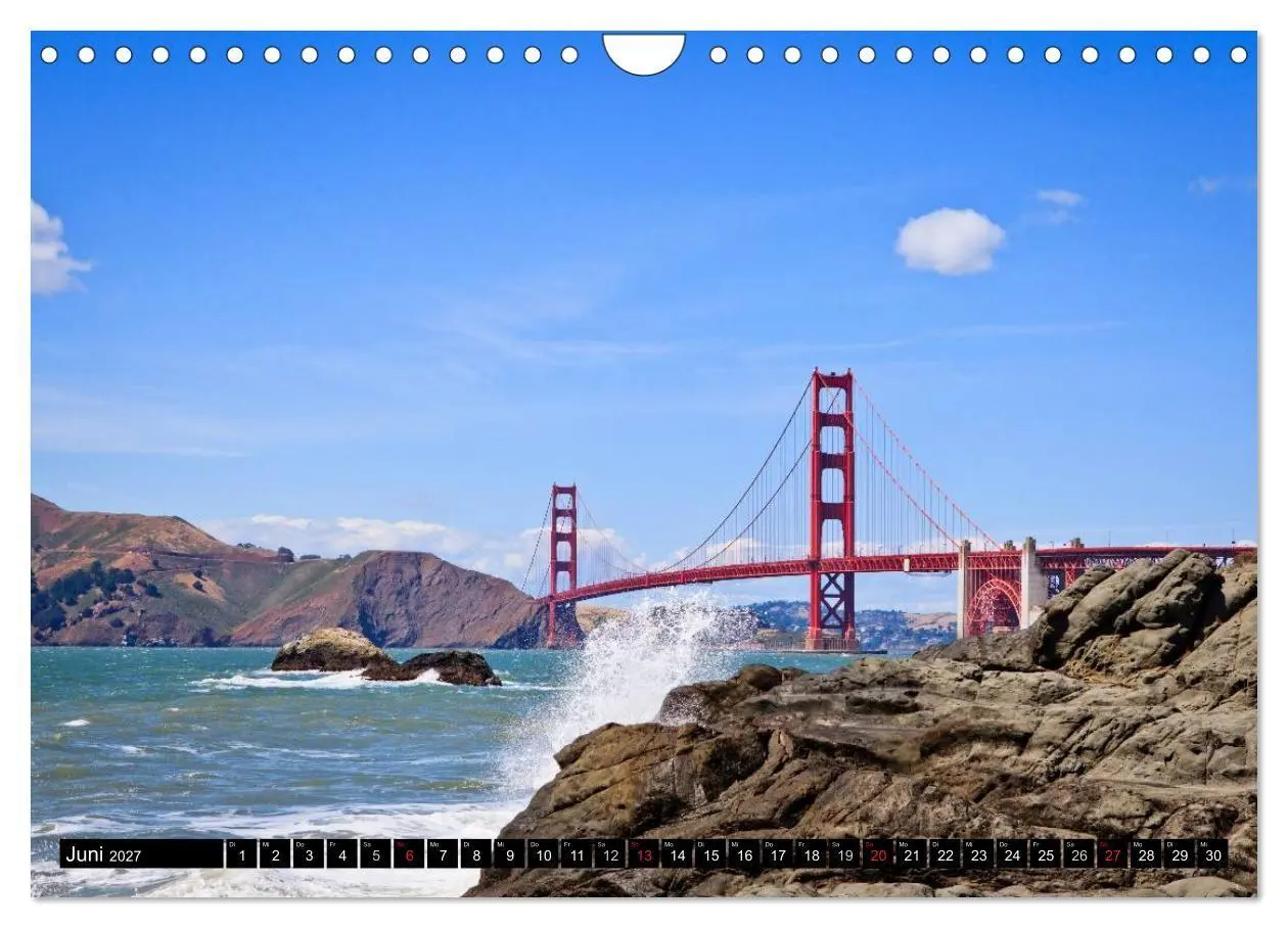 Bild: 9783594156544 | Golden Gate Bridge (Wandkalender 2027 DIN A4 quer), CALVENDO...
