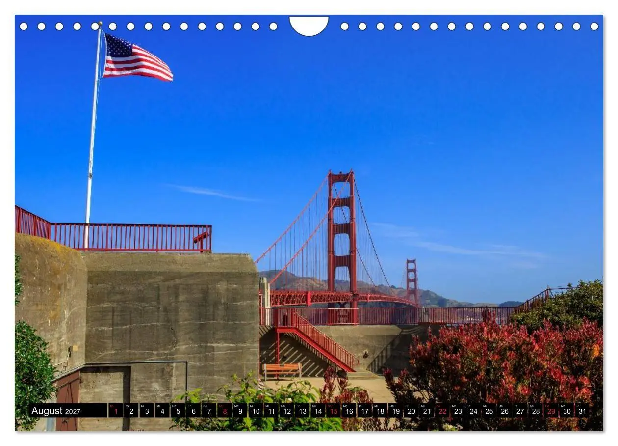Bild: 9783594156544 | Golden Gate Bridge (Wandkalender 2027 DIN A4 quer), CALVENDO...
