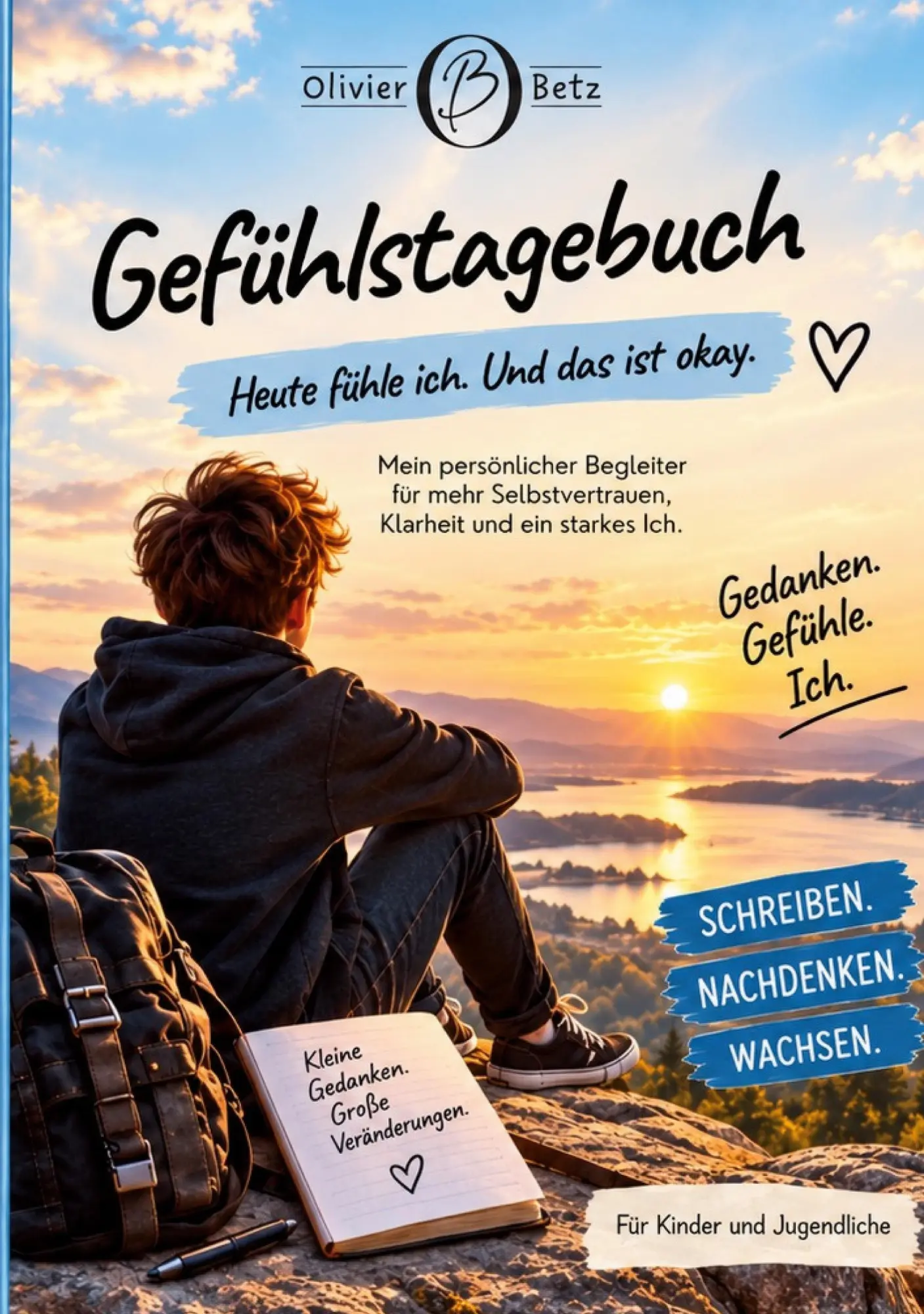 Cover: 9783696366544 | Gefühlstagebuch | Heute fühle ich. Und das ist okay. | Olivier Betz
