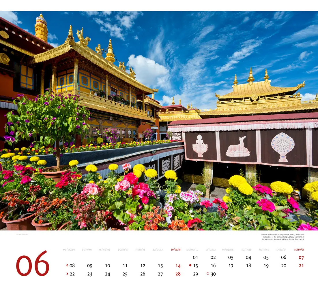 Bild: 9783938916544 | Tibet 2026 | Premium-Wandkalender Großformat 48,5 x 44cm | Schubert