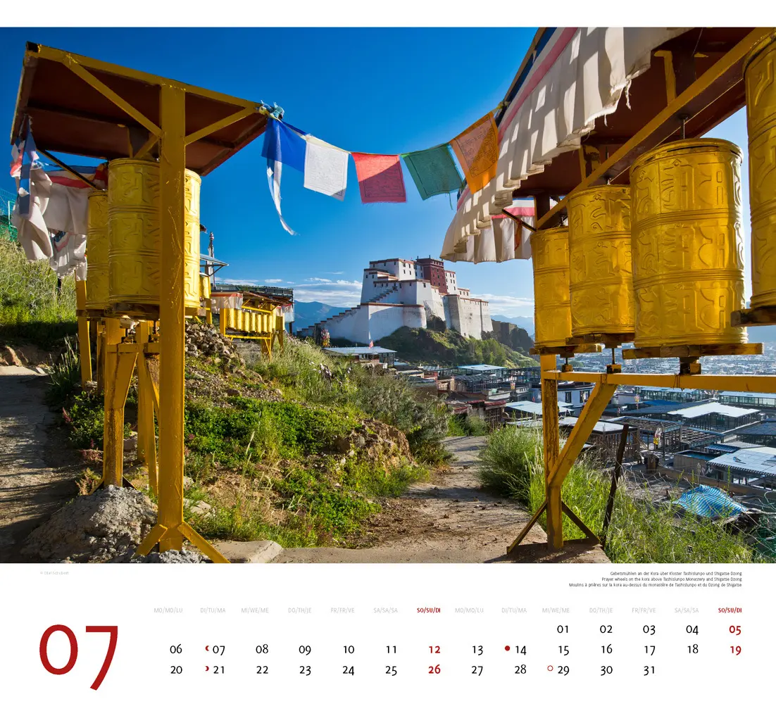 Bild: 9783938916544 | Tibet 2026 | Premium-Wandkalender Großformat 48,5 x 44cm | Schubert