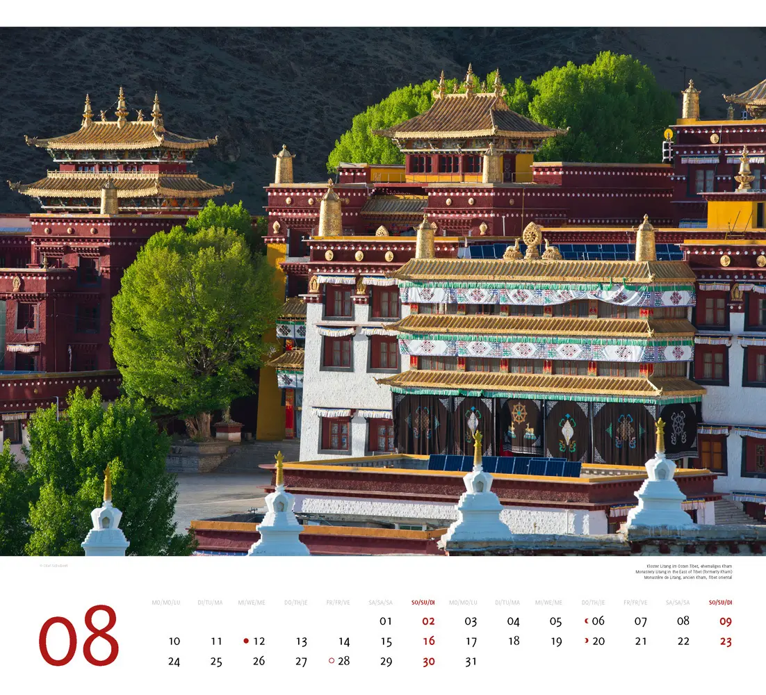 Bild: 9783938916544 | Tibet 2026 | Premium-Wandkalender Großformat 48,5 x 44cm | Schubert