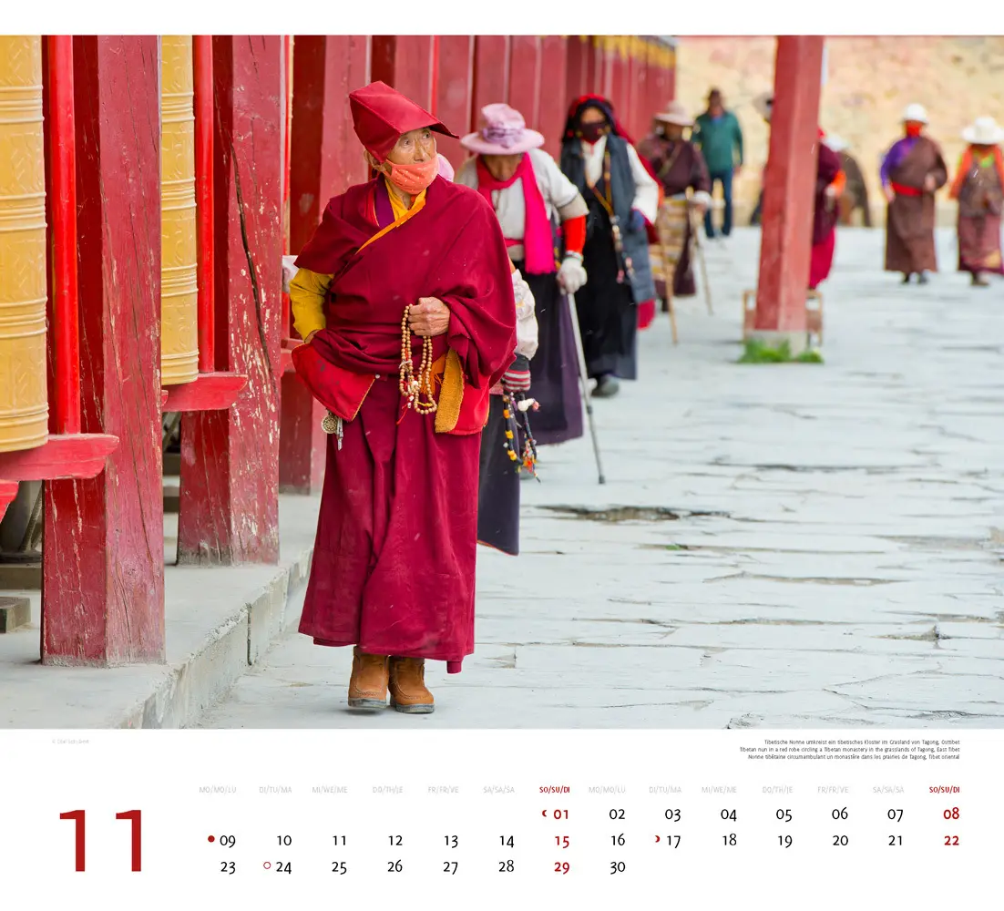 Bild: 9783938916544 | Tibet 2026 | Premium-Wandkalender Großformat 48,5 x 44cm | Schubert