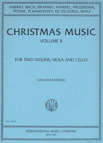 Cover: 9790220426544 | Christmas Music Vol. 2 | Buch | International Music Company