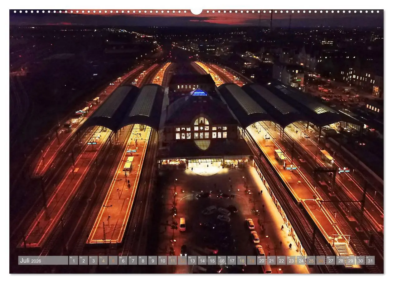 Bild: 9783457526644 | HALLE SAALE GEDROHNT 2026 (hochwertiger Premium Wandkalender 2026...