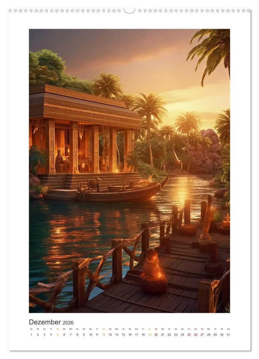 Bild: 9783516306644 | Im alten Ägypten (Wandkalender 2026 DIN A2 hoch), CALVENDO...