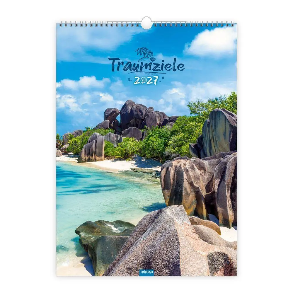 Cover: 9783988026644 | TRÖTSCH - Großbildkalender Traumziele 2027 | Wandkalender | KG | 24 S.