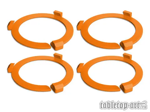 Cover: 704270726744 | Squad Marker - 50mm Orange (4) | Tabletop-Art | EAN 704270726744