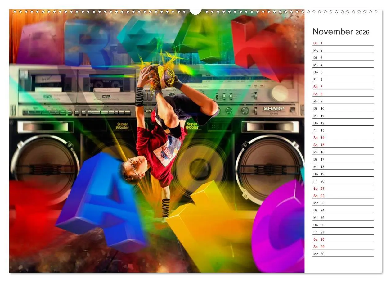 Bild: 9783457996744 | Break Dance (hochwertiger Premium Wandkalender 2026 DIN A2 quer),...