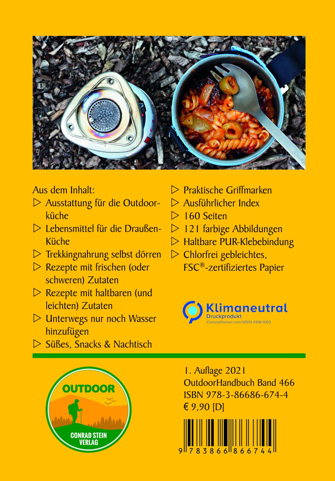 Rückseite: 9783866866744 | Vegetarisch kochen | Einfache Rezepte für unterwegs | Hennemann | Buch