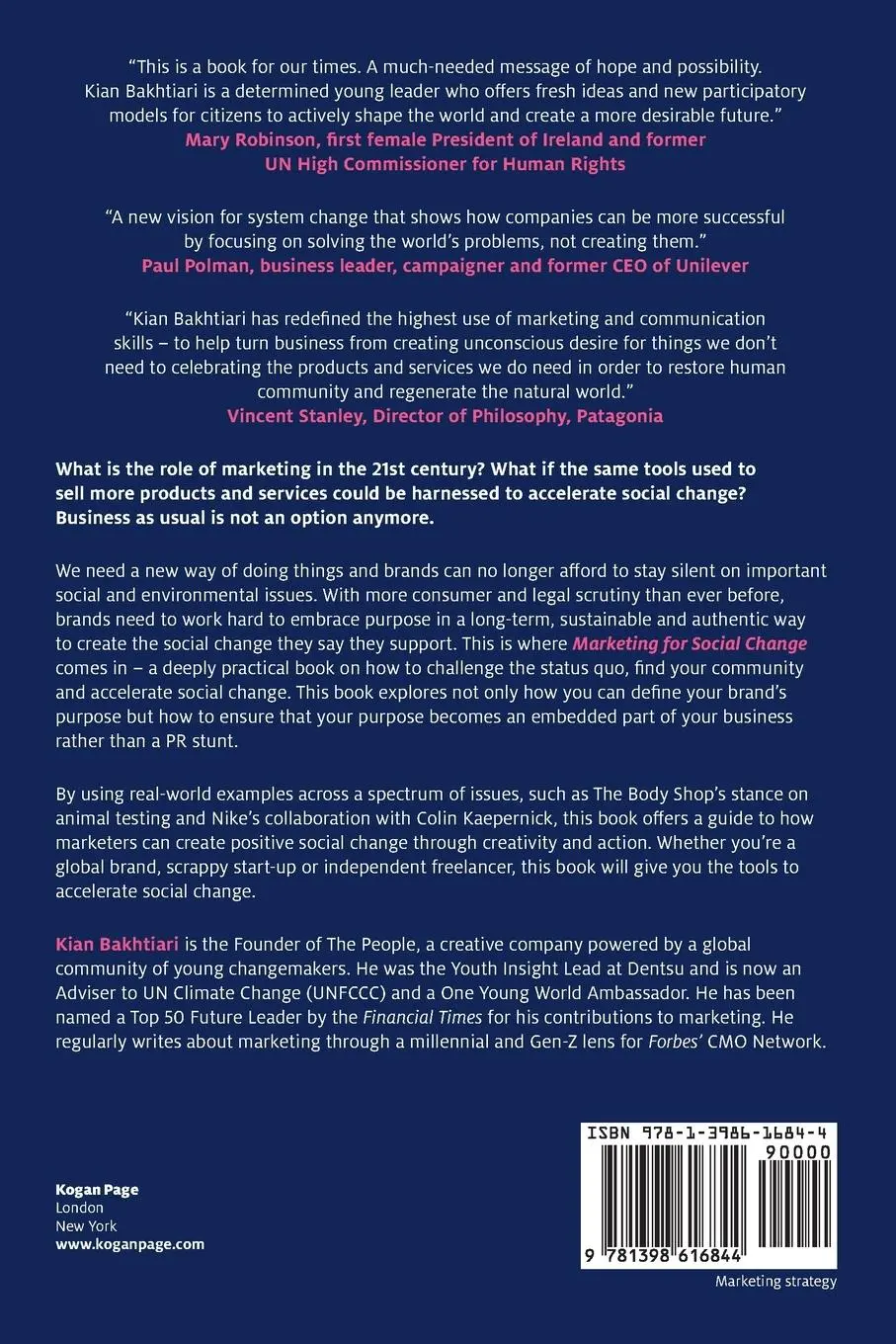 Rückseite: 9781398616844 | Marketing for Social Change | Kian Bakhtiari | Taschenbuch | Englisch