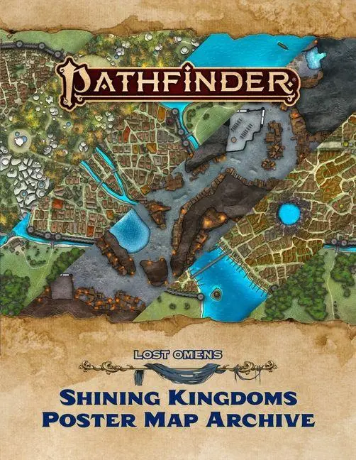 Cover: 9781640786844 | Pathfinder Lost Omens Shining Kingdoms Poster Map Archive | Paizo