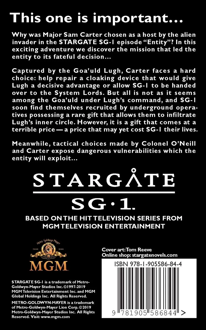 Rückseite: 9781905586844 | STARGATE SG-1 Infiltration | Susannah Parker Sinard | Taschenbuch