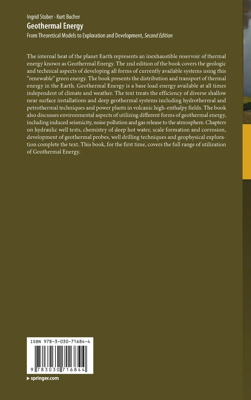 Rückseite: 9783030716844 | Geothermal Energy | Kurt Bucher (u. a.) | Buch | x | Englisch | 2021