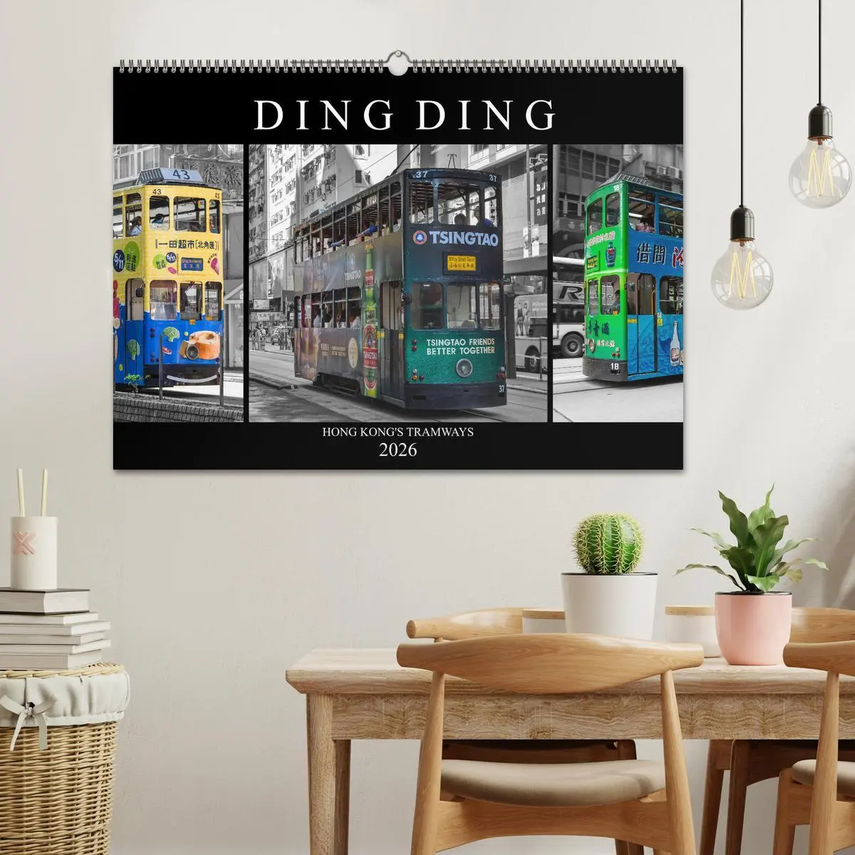Bild: 9783457746844 | Ding Ding - Hong Kong's Tramways (Wandkalender 2026 DIN A2 quer),...