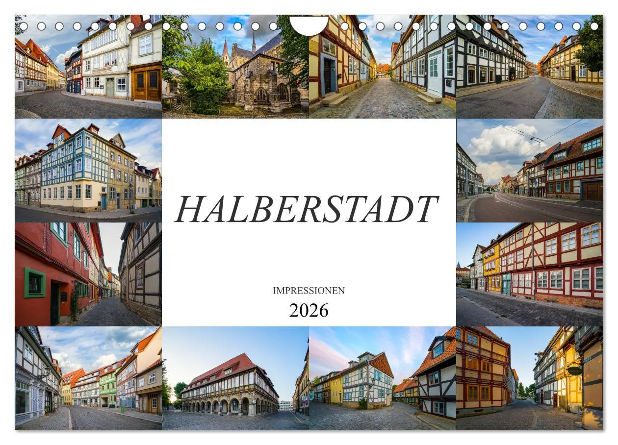 Cover: 9783457816844 | Halberstadt Impressionen (Wandkalender 2026 DIN A4 quer), CALVENDO...