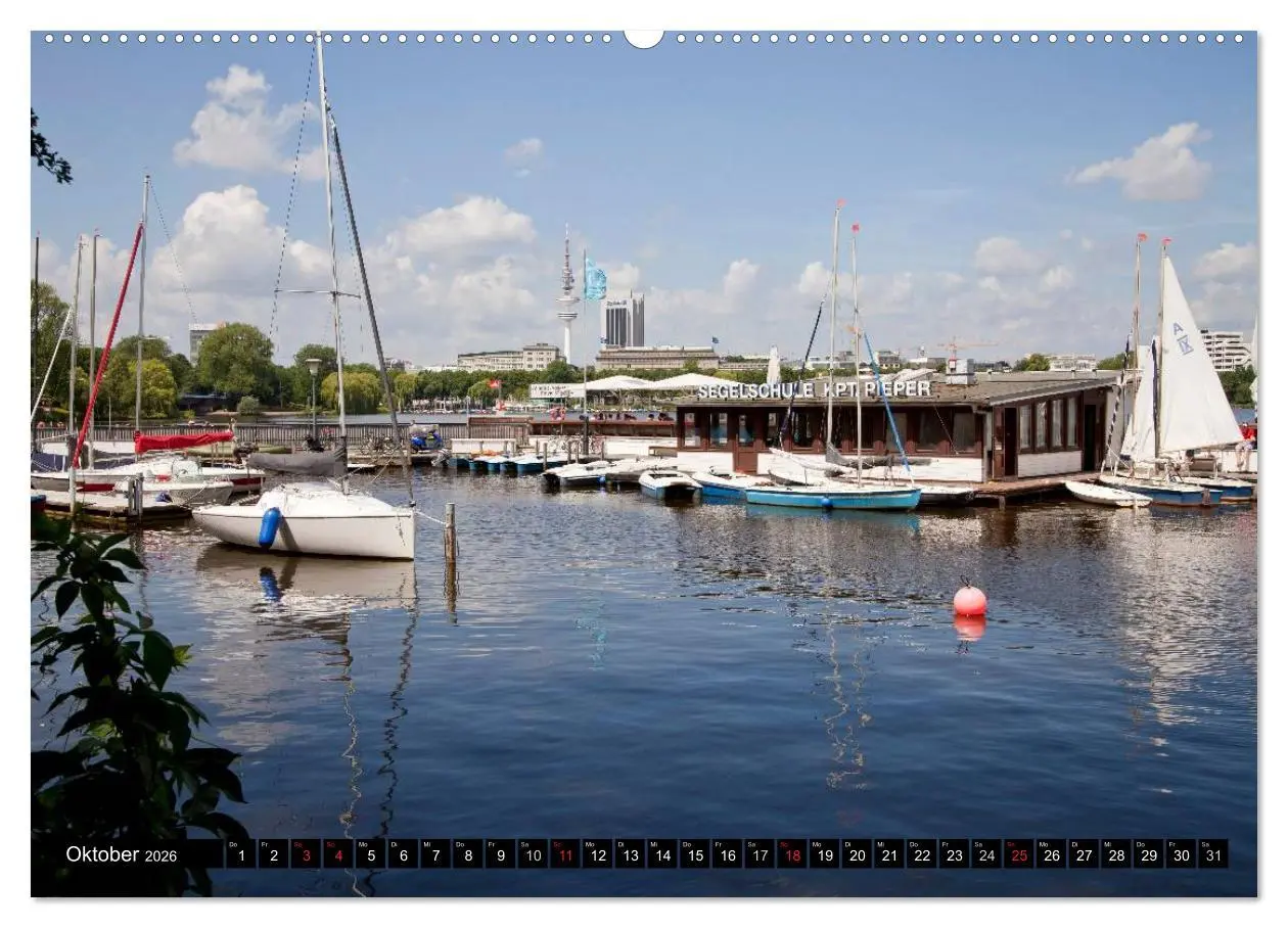 Bild: 9783516146844 | Hansestadt Hamburg (Wandkalender 2026 DIN A2 quer), CALVENDO...