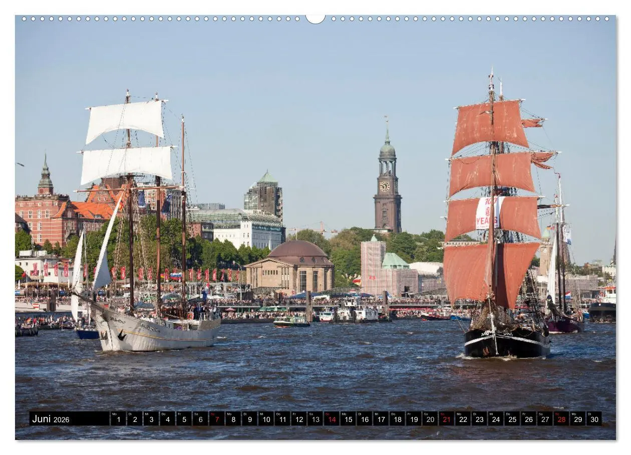Bild: 9783516146844 | Hansestadt Hamburg (Wandkalender 2026 DIN A2 quer), CALVENDO...
