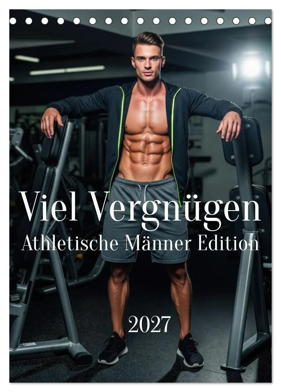 Cover: 9783516836844 | Viel Vergnügen - Athletische Männer Edition (Tischkalender 2027 DIN...